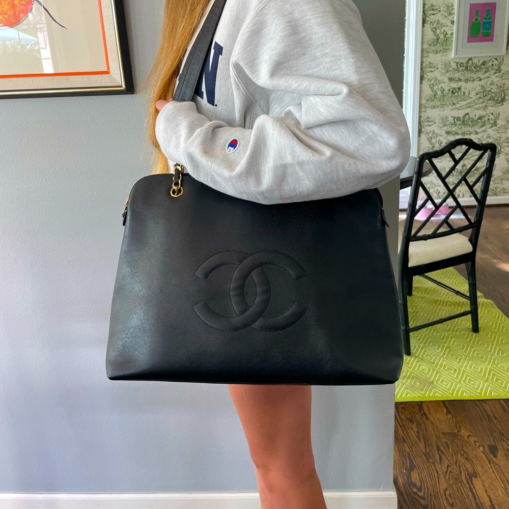 Chanel Vintage Timeless XL Zip Tote